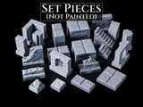 Magnetic DnD Dungeon Terrain – 54-Piece Core Set, 28mm Tabletop RPG - Modular image 6